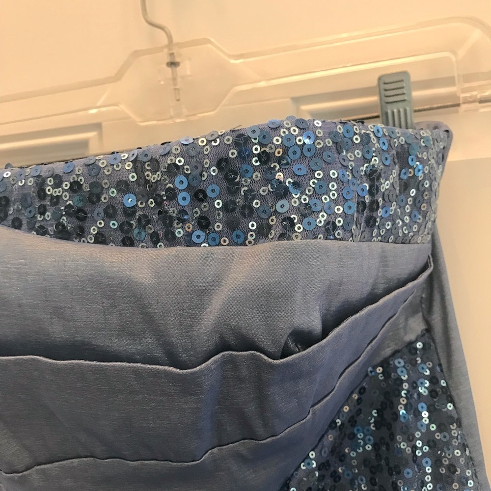 TEEZE ME Iridescent Taffeta & Sequins Strapless Dress - Picture 4 of 11
